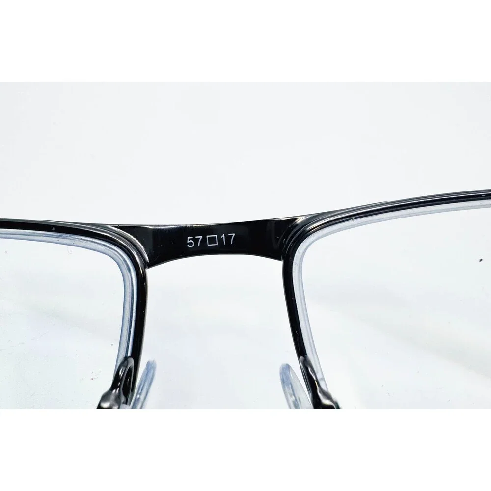 Shaquille O'Neal Eyeglasses Mens Black Semi-Rimless 102M 57-17-150